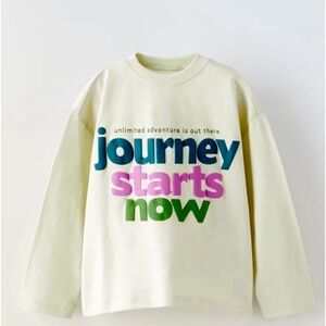 NWT Zara Baby Adventure Journey Long Sleeve top 9-12mo